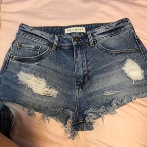bullhead blue jean shorts
